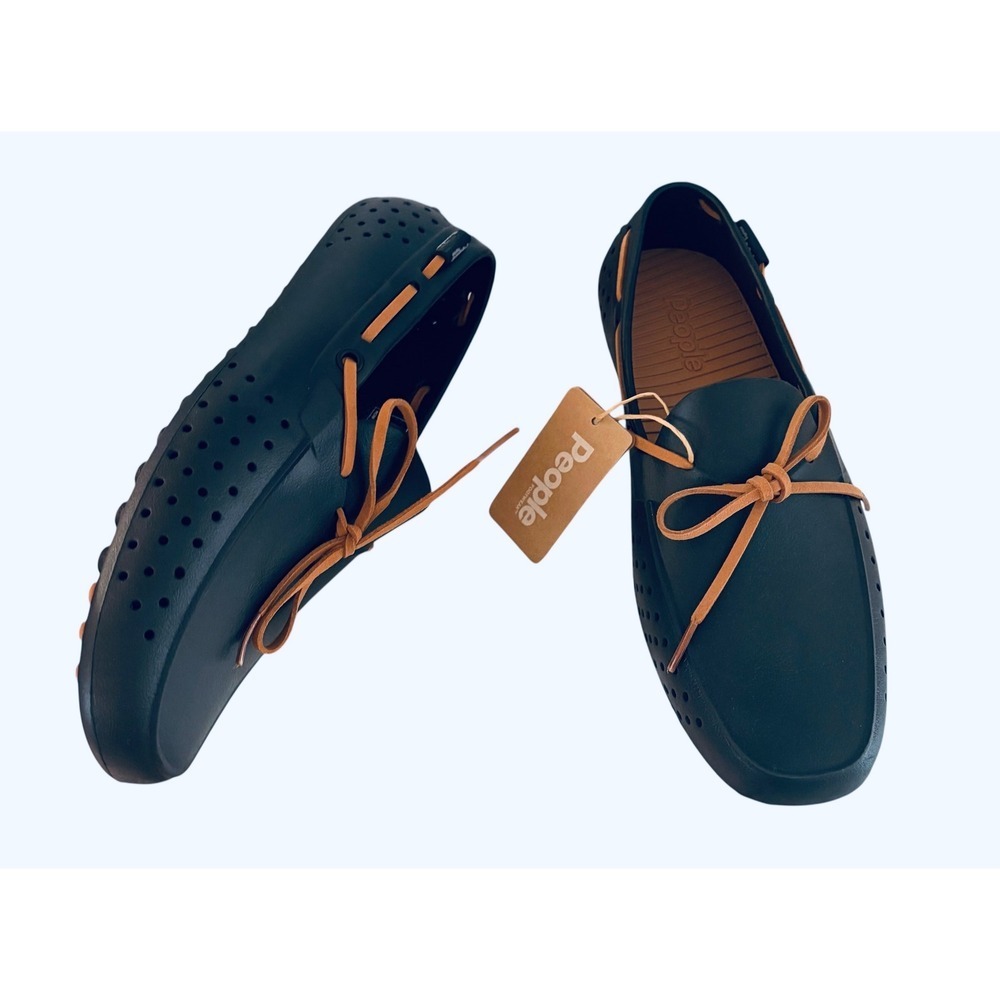 NEW PEOPLE Footwear Women's Size 9 Black‎ Perforated Driving Moccasin Loafers